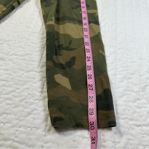 J. Crew Everyday Legging Green Camouflage Print Pull On Stretch - Picture 10 of 10